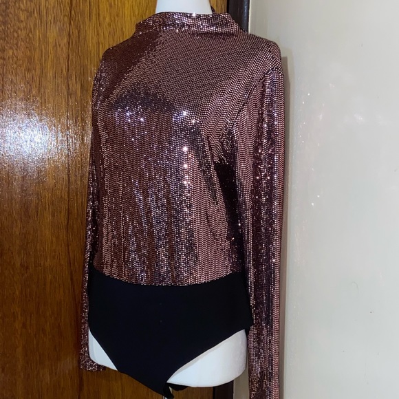 Mango Tops - Rose Gold Body Suit